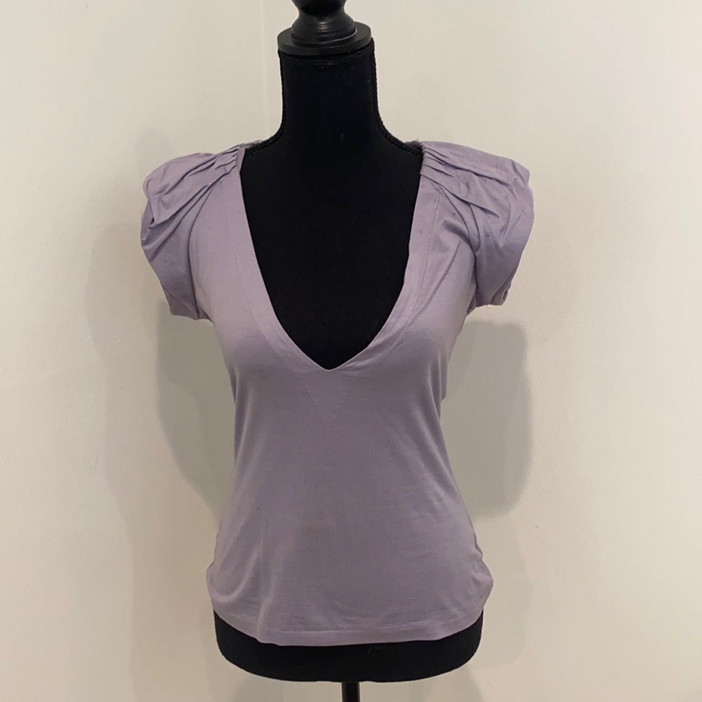 Dusty purple YSL top